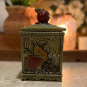 Lefton Vintage Ceramic Fruit Canister